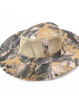 Men Women Jungle Camo Cotton Bucket Caps Fishing Camping Sunshade Sunscreen-Hats-Bargain Bait Box-mesh maple leaf-M-Bargain Bait Box
