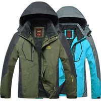 Men Women Outdoor Jackets Windbreaker Waterproof Windproof Camping Hiking-jiajia Outdoor Co., Ltd.-men blue-M-Bargain Bait Box