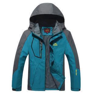 Men Women Outdoor Jackets Windbreaker Waterproof Windproof Camping Hiking-jiajia Outdoor Co., Ltd.-men dark blue-M-Bargain Bait Box