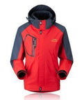 Men Women Outdoor Jackets Windbreaker Waterproof Windproof Camping Hiking-jiajia Outdoor Co., Ltd.-men red-M-Bargain Bait Box