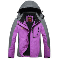 Men Women Outdoor Jackets Windbreaker Waterproof Windproof Camping Hiking-jiajia Outdoor Co., Ltd.-women purple-M-Bargain Bait Box