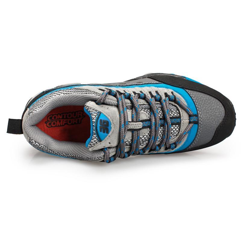 Men Women Outdoor Shoes Hiking Shoes Walking Footwear Mountain Boots Winter Warm-AliExpres High Quality Shoe Store-Grey Blue for man-5-Bargain Bait Box