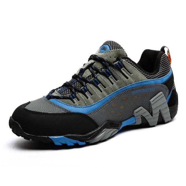 Men Women Outdoor Shoes Hiking Shoes Walking Footwear Mountain Boots Winter Warm-AliExpres High Quality Shoe Store-Grey Blue for man-5-Bargain Bait Box