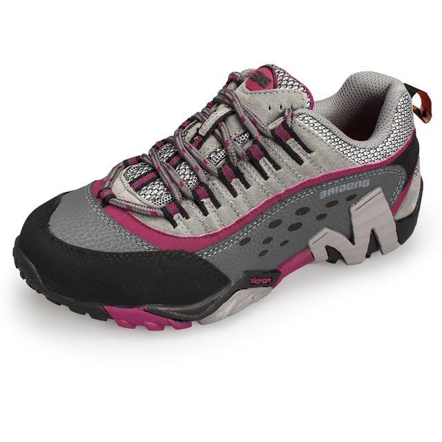 Men Women Outdoor Shoes Hiking Shoes Walking Footwear Mountain Boots Winter Warm-AliExpres High Quality Shoe Store-Grey Red for women-5-Bargain Bait Box