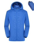 Men Women Quick Dry Hiking Jacket Waterproof Sun&Uv Protection Coats Outdoor-NewBee Store-blue-S-Bargain Bait Box