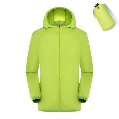 Men Women Quick Dry Hiking Jacket Waterproof Sun&Uv Protection Coats Outdoor-NewBee Store-green-S-Bargain Bait Box