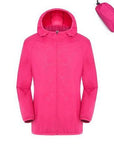 Men Women Quick Dry Hiking Jacket Waterproof Sun&Uv Protection Coats Outdoor-NewBee Store-rose red-S-Bargain Bait Box