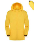 Men Women Quick Dry Hiking Jacket Waterproof Sun&Uv Protection Coats Outdoor-NewBee Store-yellow-S-Bargain Bait Box