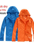 Men Women Quick Dry Hiking Jackets Outdoor Sport Skin Dust Coat Thin-Mountainskin Outdoor-Amaranth-XS-Bargain Bait Box