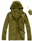 Men Women Quick Dry Hiking Jackets Outdoor Sport Skin Dust Coat Thin-Mountainskin Outdoor-Army Green-XS-Bargain Bait Box