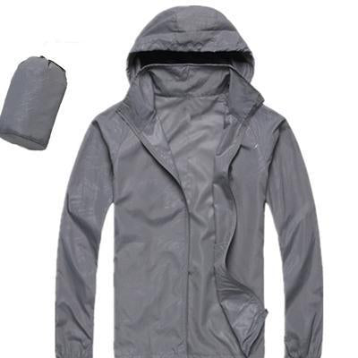 Men Women Quick Dry Hiking Jackets Outdoor Sport Skin Dust Coat Thin-Mountainskin Outdoor-Light Grey-XS-Bargain Bait Box