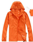 Men Women Quick Dry Hiking Jackets Outdoor Sport Skin Dust Coat Thin-Mountainskin Outdoor-Orange-XS-Bargain Bait Box