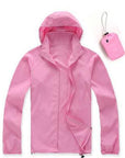Men Women Quick Dry Hiking Jackets Outdoor Sport Skin Dust Coat Thin-Mountainskin Outdoor-Pink-XS-Bargain Bait Box