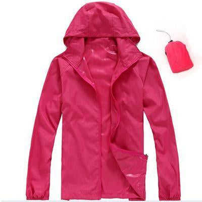 Men Women Quick Dry Hiking Jackets Outdoor Sport Skin Dust Coat Thin-Mountainskin Outdoor-Rose-XS-Bargain Bait Box
