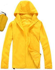 Men Women Quick Dry Hiking Jackets Outdoor Sport Skin Dust Coat Thin-Mountainskin Outdoor-Yellow-XS-Bargain Bait Box