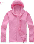 Men Women Quick Dry Hiking Jackets Waterproof Sun-Protective Outdoor Sports-Mountainskin Outdoor-Pink-XS-Bargain Bait Box
