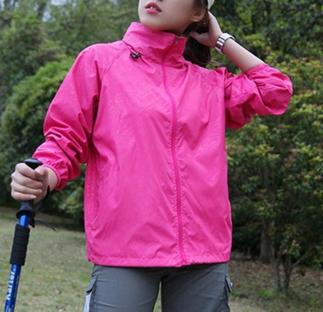 Men Women Quick Dry Hiking Jackets Waterproof Sun-Protective Outdoor Sports-Mountainskin Outdoor-Rose-XS-Bargain Bait Box