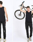 Men Women Reflective Elastic Quick Dry Cycling Sport Pants Mountain-LoClimb Store-Asian S-Bargain Bait Box
