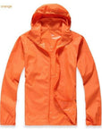 Men Women Skin Male Female Windbreaker Quick Dry Hiking Camping Jackets-Victory Store-Orange-XS-Bargain Bait Box