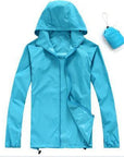 Men Women Skin Male Female Windbreaker Quick Dry Hiking Camping Jackets-Victory Store-Sky Blue-XS-Bargain Bait Box
