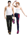 Men Women Ultra Thin Nylon Breathable Stretch Anti-Uv Outdoor Hiking Pants-LoClimb Store-black green line-Asian XS-Bargain Bait Box