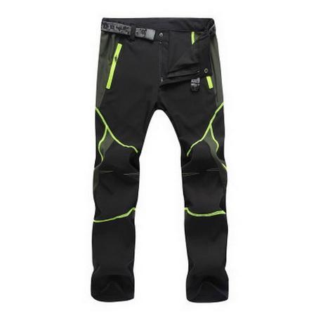 Men Women Ultra Thin Nylon Breathable Stretch Anti-Uv Outdoor Hiking Pants-LoClimb Store-black green line-Asian XS-Bargain Bait Box