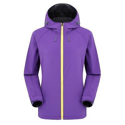 Men Women Winter Inner Fleece Softshell Warm Outdoor Sports Brand Coats-HO Outdoor Store-Women Purple-Asian Size S-Bargain Bait Box