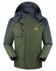 Men Women Winter Jacket Outdoor Hiking Coat Men Thermal Windbreaker Male Camping-jiajia Outdoor Co., Ltd.-men army green-M-Bargain Bait Box