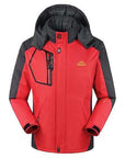 Men Women Winter Jacket Outdoor Hiking Coat Men Thermal Windbreaker Male Camping-jiajia Outdoor Co., Ltd.-men red-M-Bargain Bait Box