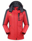 Men Women Winter Jacket Outdoor Hiking Coat Men Thermal Windbreaker Male Camping-jiajia Outdoor Co., Ltd.-women red-M-Bargain Bait Box