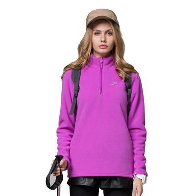 Men Women&#39;S Winter Fleece Softshell Jacket Outdoor Sports Tectop Coats Hiking-Mountainskin Outdoor-Women Purple-S-Bargain Bait Box