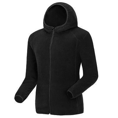 Men Women'S Winter Fleece Warm Softshell Jacket Outdoor Sport Hooded Brand Coats-Mountainskin Outdoor-Men Black-M-Bargain Bait Box