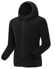 Men Women'S Winter Fleece Warm Softshell Jacket Outdoor Sport Hooded Brand Coats-Mountainskin Outdoor-Men Black-M-Bargain Bait Box