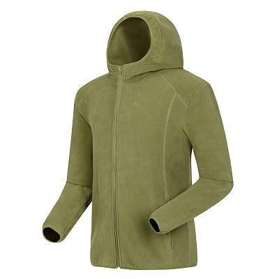 Men Women&#39;S Winter Fleece Warm Softshell Jacket Outdoor Sport Hooded Brand Coats-Mountainskin Outdoor-Men Olive Green-M-Bargain Bait Box