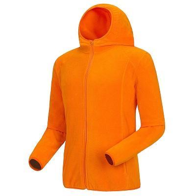 Men Women&#39;S Winter Fleece Warm Softshell Jacket Outdoor Sport Hooded Brand Coats-Mountainskin Outdoor-Men Orange-M-Bargain Bait Box