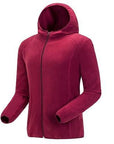 Men Women'S Winter Fleece Warm Softshell Jacket Outdoor Sport Hooded Brand Coats-Mountainskin Outdoor-Men Wine Red-M-Bargain Bait Box