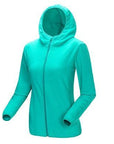 Men Women'S Winter Fleece Warm Softshell Jacket Outdoor Sport Hooded Brand Coats-Mountainskin Outdoor-Women Mint Green-M-Bargain Bait Box