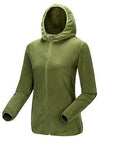 Men Women'S Winter Fleece Warm Softshell Jacket Outdoor Sport Hooded Brand Coats-Mountainskin Outdoor-Women Olive green-M-Bargain Bait Box