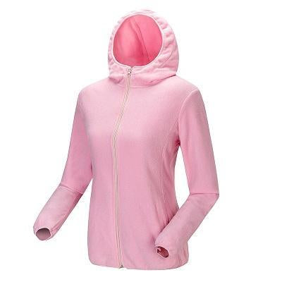 Men Women'S Winter Fleece Warm Softshell Jacket Outdoor Sport Hooded Brand Coats-Mountainskin Outdoor-Women Pink-M-Bargain Bait Box