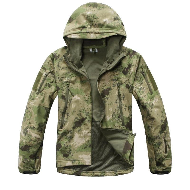Men&#39;S Hiking Shark Skin Soft Shell Outdoor Jacket Military Waterproof-May Tactical Equipment Store-1-S-Bargain Bait Box