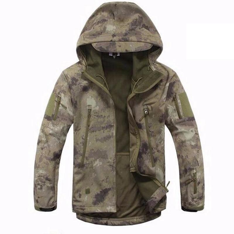 Men'S Hiking Shark Skin Soft Shell Outdoor Jacket Military Waterproof-May Tactical Equipment Store-1-S-Bargain Bait Box