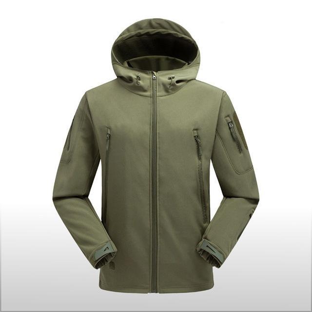 Men'S Hiking Shark Skin Soft Shell Outdoor Jacket Military Waterproof-May Tactical Equipment Store-4-S-Bargain Bait Box