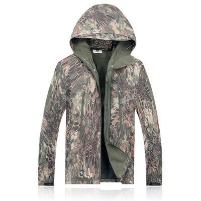 Men'S Hiking Shark Skin Soft Shell Outdoor Jacket Military Waterproof-May Tactical Equipment Store-7-S-Bargain Bait Box