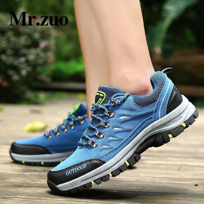 Men'S Hiking Shoes Brand Winter Sneakers Men Outdoor Sports Hunting-Mr.zuo Official Store-blue-7-Bargain Bait Box