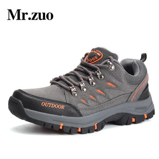Men'S Hiking Shoes Brand Winter Sneakers Men Outdoor Sports Hunting-Mr.zuo Official Store-gray-7-Bargain Bait Box