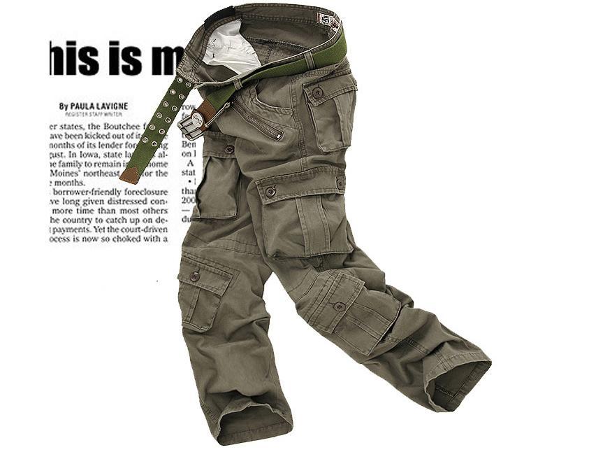 Men'S Pants Camping Hiking Camouflage Cargo Pants Plus Size Multi-Pocket-Yanxi Outdoor Products Co., Ltd.-black-XS-Bargain Bait Box