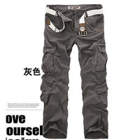 Men'S Pants Camping Hiking Camouflage Cargo Pants Plus Size Multi-Pocket-Yanxi Outdoor Products Co., Ltd.-gray-XS-Bargain Bait Box