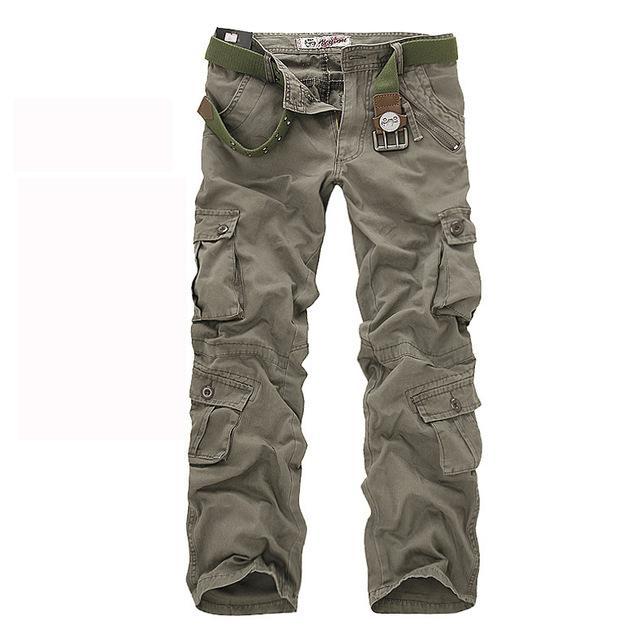 Men'S Pants Camping Hiking Camouflage Cargo Pants Plus Size Multi-Pocket-Yanxi Outdoor Products Co., Ltd.-light green-XS-Bargain Bait Box