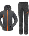 Mens Quick Dry Anti-Uv Sunscreen Jacket Pants Lightweight Fishing Clothes-CIKRILAN Official Store-Black set-S-Bargain Bait Box