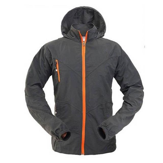 Mens Quick Dry Anti-Uv Sunscreen Jacket Pants Lightweight Fishing Clothes-CIKRILAN Official Store-Gray jacket-S-Bargain Bait Box